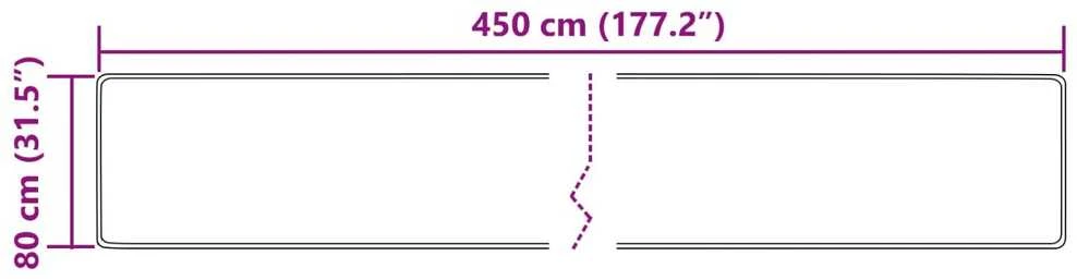 Kilimėlis MARSA Kreminė 80 x 450 cm Poliesteris ir PVC