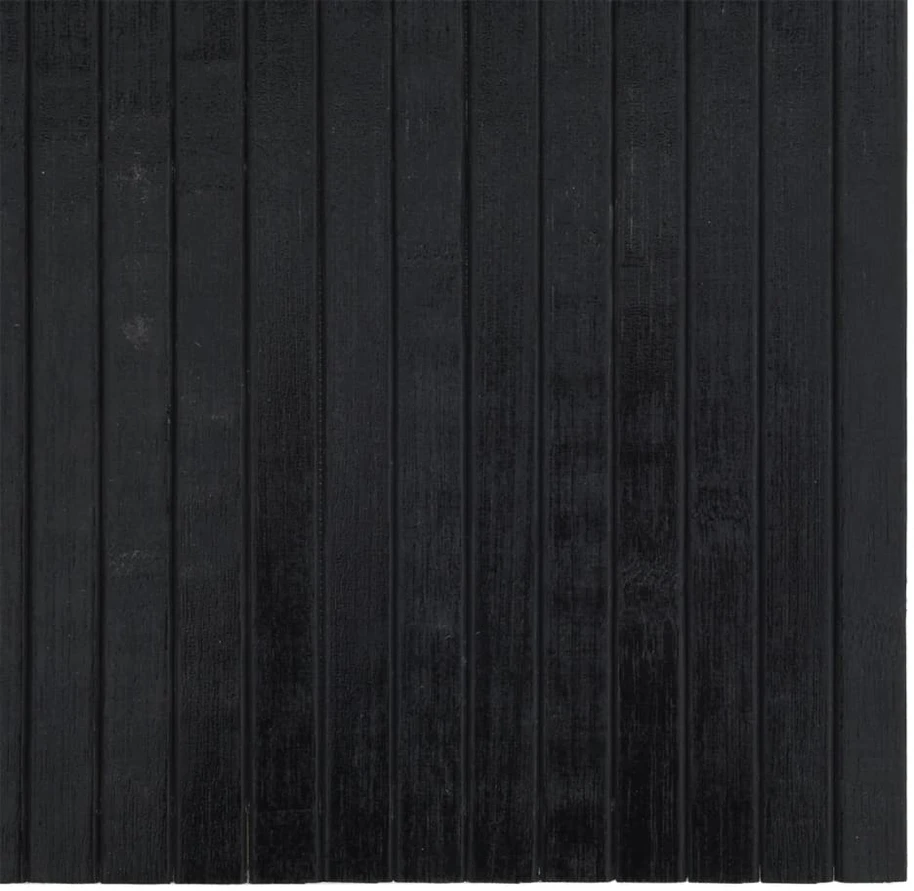 Kilimas, stačiakampis, juodas, 70x200 cm, bambukas