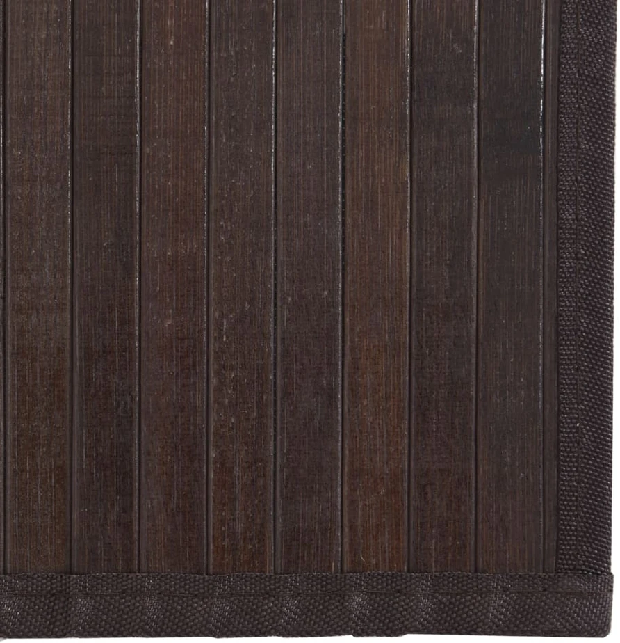 Kilimas, stačiakampis, tamsiai rudas, 60x200 cm, bambukas