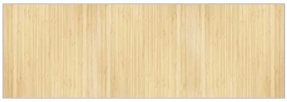 Kilimas, šviesus natūralus, 100x300cm, bambukas, stačiakampis