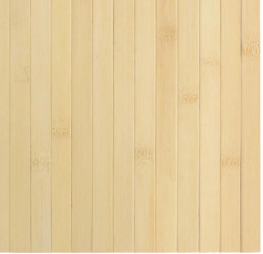 Kilimas, šviesus natūralus, 100x400cm, bambukas, stačiakampis