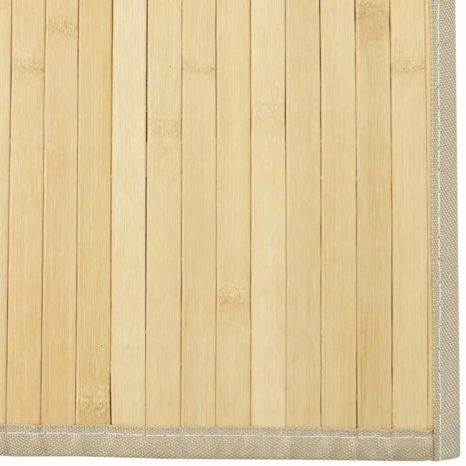 Kilimas, šviesus natūralus, 70x1000cm, bambukas, stačiakampis