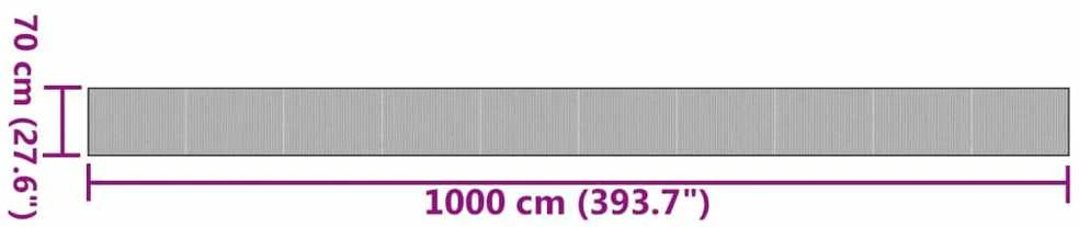 Kilimas, šviesus natūralus, 70x1000cm, bambukas, stačiakampis