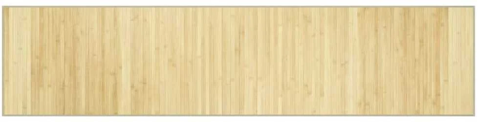 Kilimas, šviesus natūralus, 70x300cm, bambukas, stačiakampis