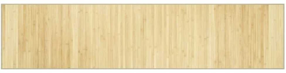 Kilimas, šviesus natūralus, 70x300cm, bambukas, stačiakampis