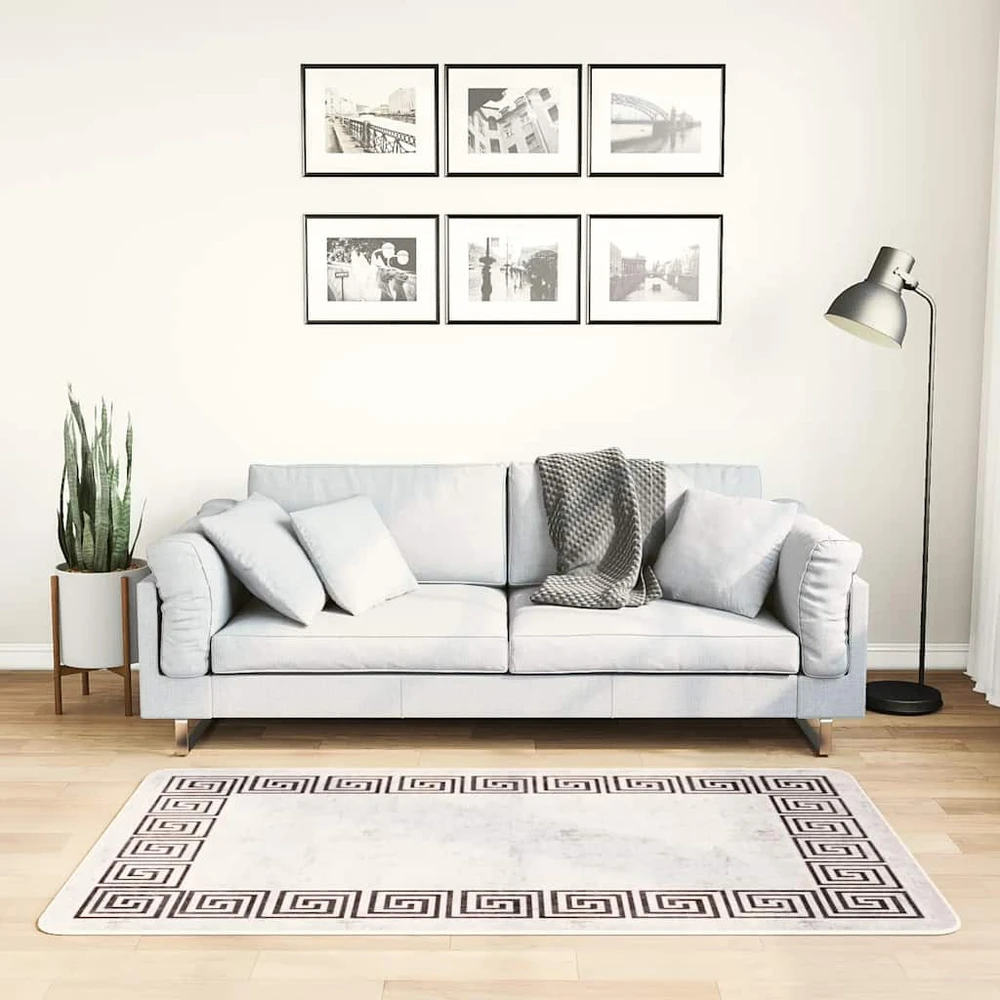 Kilimas, šviesus smėlio, 80x150cm, neslystantis, skalbiamas