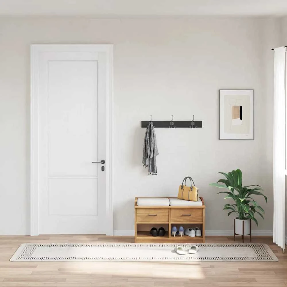 Kilimas, šviesus smėlio, 80x300cm, neslystantis, skalbiamas