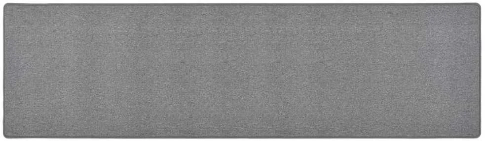 Kilimas-takelis, tamsiai pilkos spalvos, 80x300cm