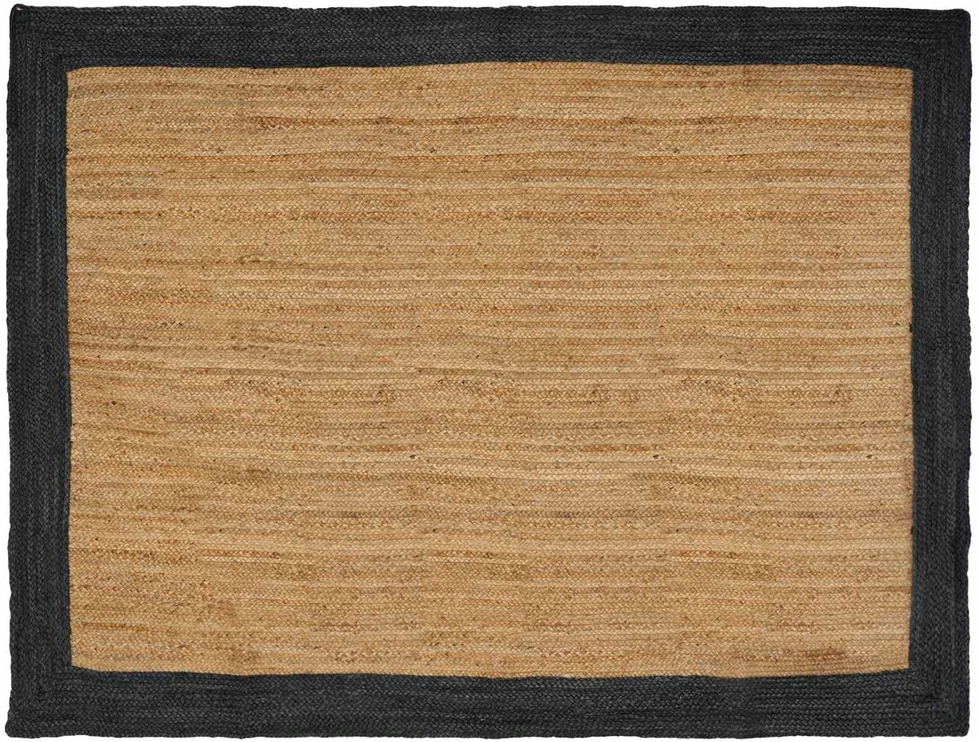 Kilimas Tamsiai pilka ir natūrali 240 x 340 cm Džiutas