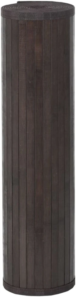 Kilimas, tamsiai rudas, 70x1000cm, bambukas, stačiakampis