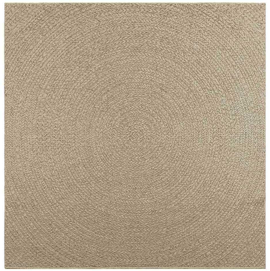 Kilimas ZIZUR, 200x200 cm, džiuto imitacija, vidaus ir lauko