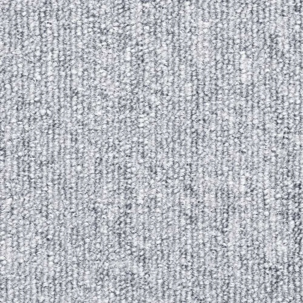 Kilimėliai laiptams, 15vnt., šviesiai pilkos spalvos, 56x17x3cm