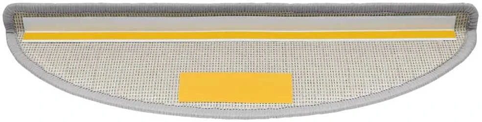 Kilimėliai laiptams, 15vnt., šviesiai pilkos spalvos, 56x17x3cm