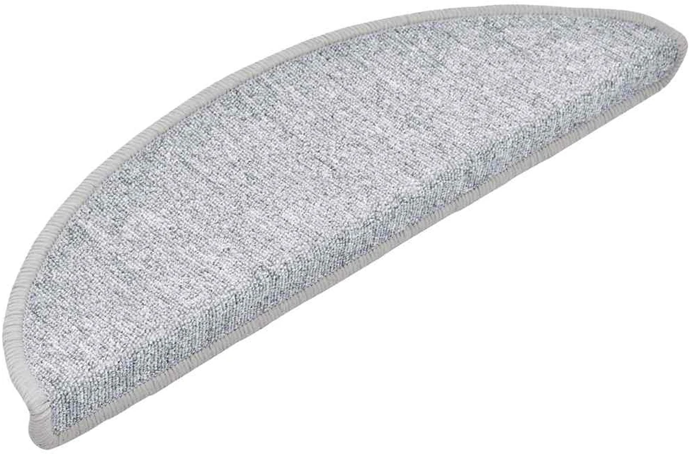 Kilimėliai laiptams, 15vnt., šviesiai pilkos spalvos, 56x17x3cm