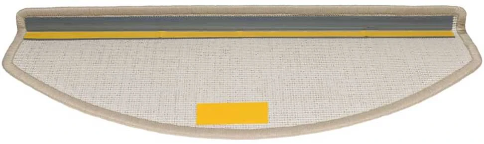 Kilimėliai laiptams, 15vnt., taupe spalvos, 65x24x4cm