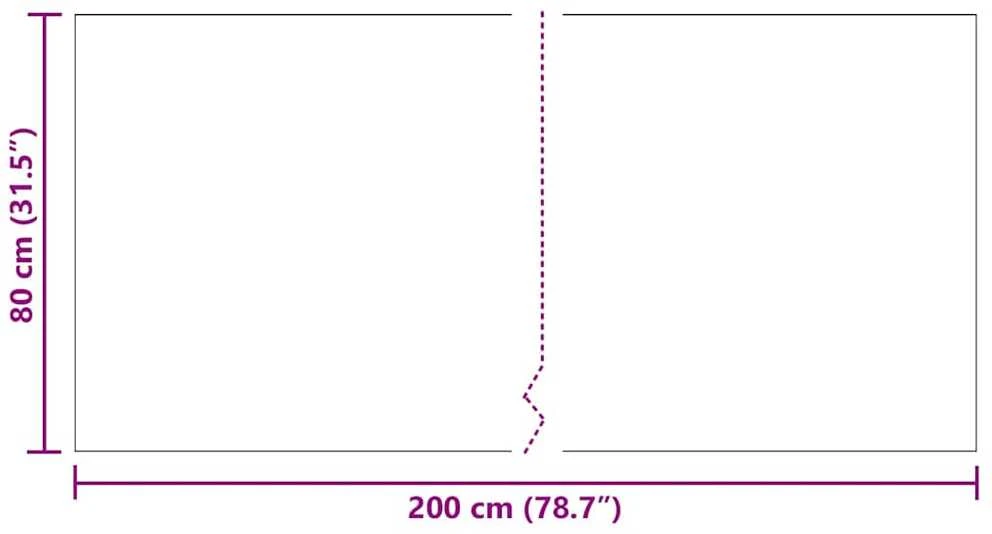 Kilimėlio bėgimo kilimas Antracitas 80 x 200 cm audinys