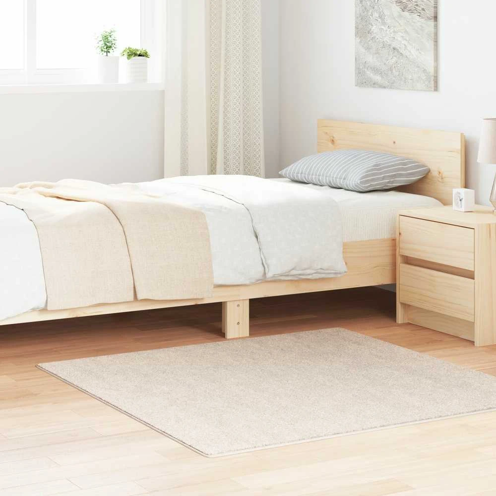 Neslystantis plaukuotas kilimas Kreminė 120 x 120 cm PP