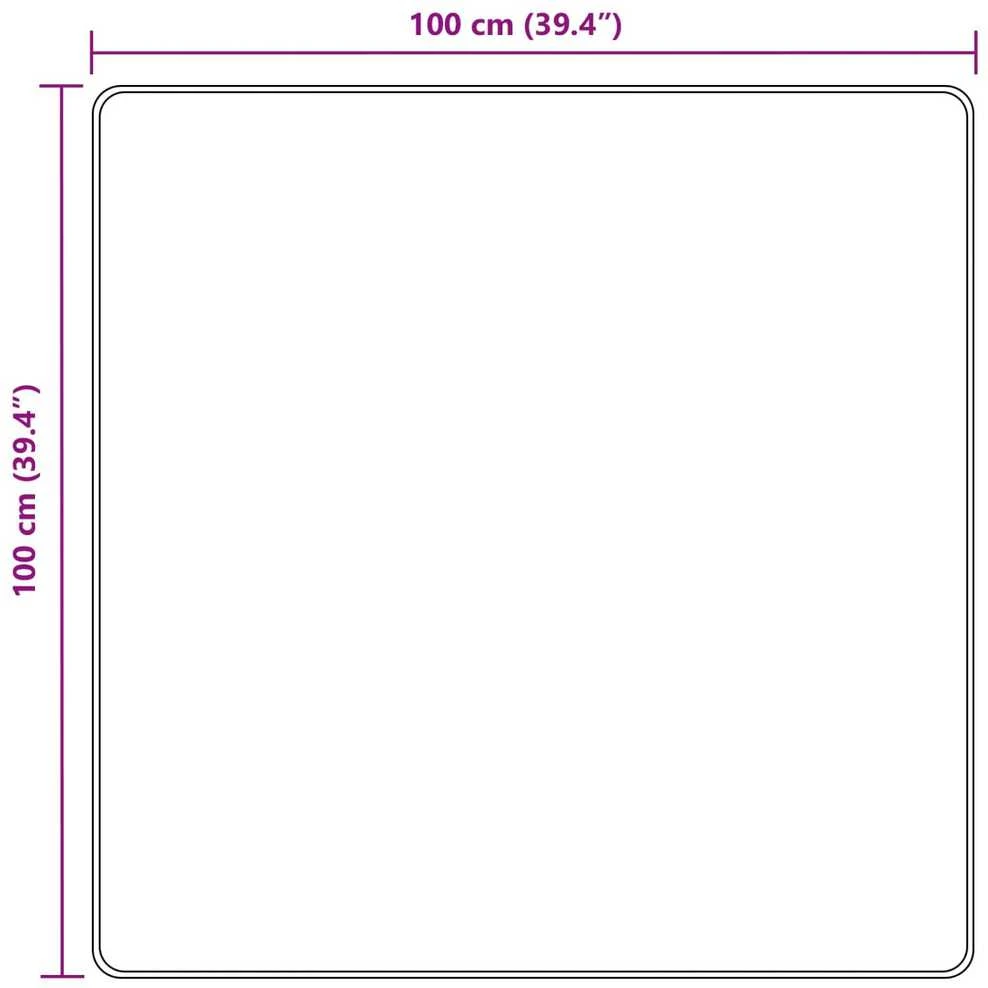 Kilimėlis MARSA Antracito 100 x 100 cm Poliesteris ir PVC
