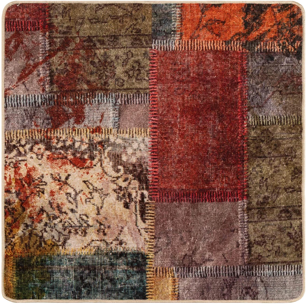 Kilimėlis MARSA Įvairiaspalvis 100 x 100 cm Poliesteris ir PVC