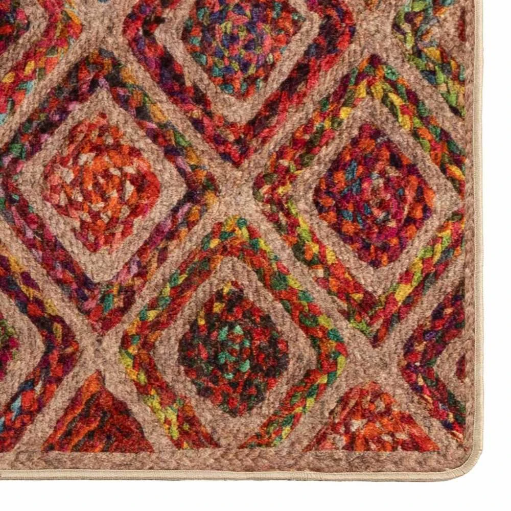 Kilimėlis MARSA Įvairiaspalvis 100 x 200 cm Poliesteris ir PVC