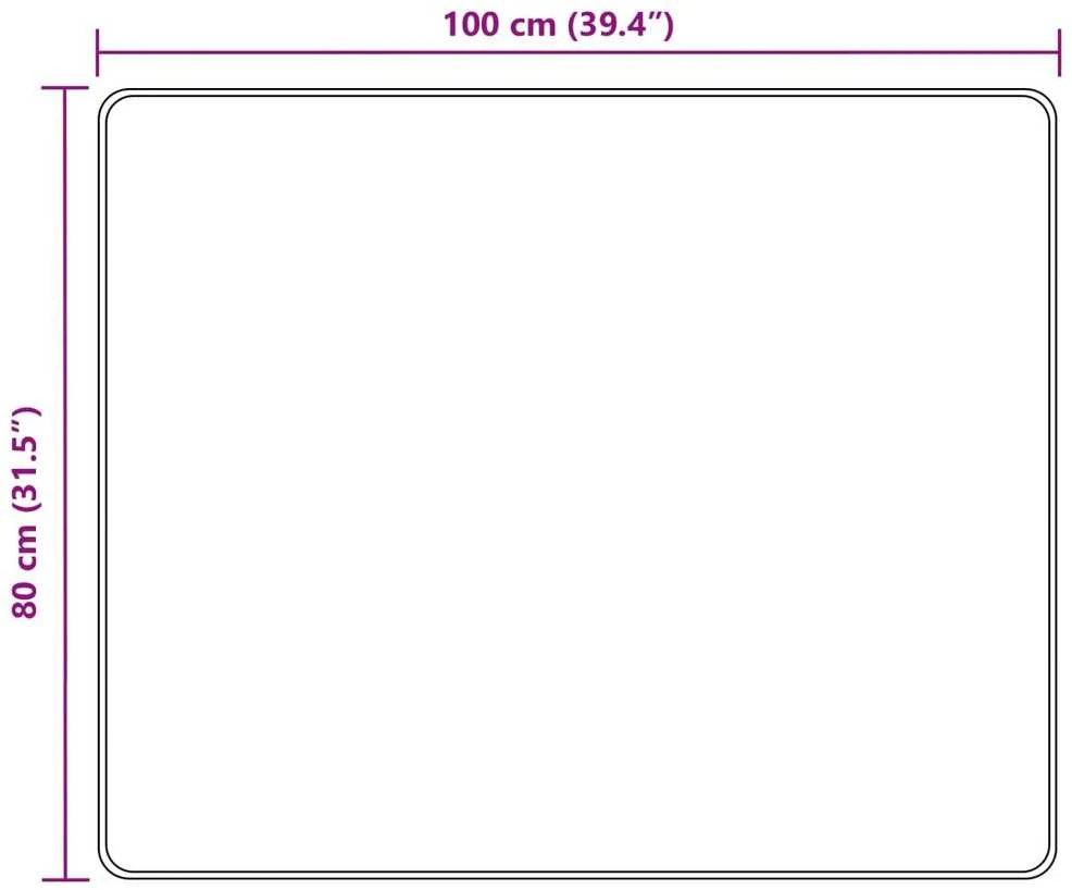 Kilimėlis MARSA Įvairiaspalvis 80 x 100 cm Poliesteris ir PVC