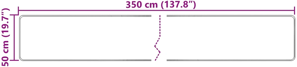Kilimėlis MARSA Įvairiaspalvis 50 x 350 cm Poliesteris ir PVC