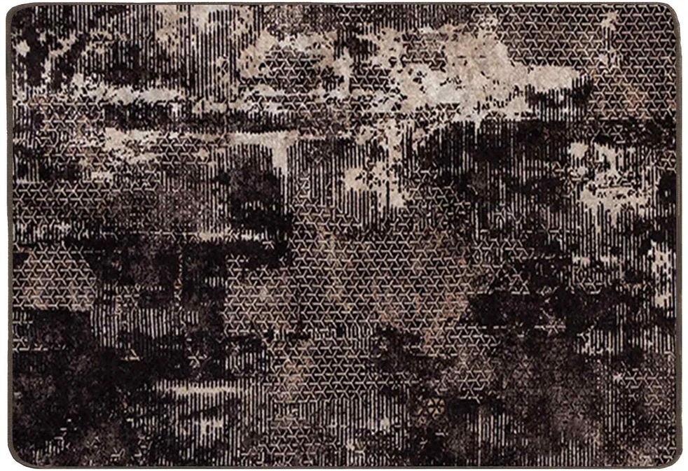 Kilimėlis MARSA Juoda ir Balta 100 x 150 cm Poliesteris ir PVC