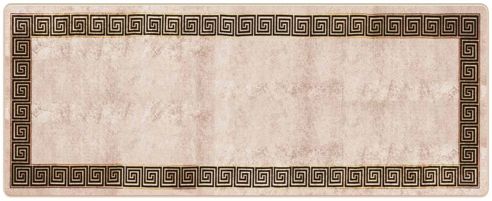 Kilimėlis MARSA Bežinė ir juoda 100 x 250 cm Poliesteris ir PVC
