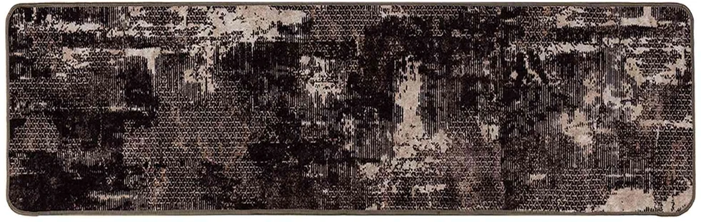 Kilimėlis MARSA Juoda ir Balta 100 x 350 cm Poliesteris ir PVC