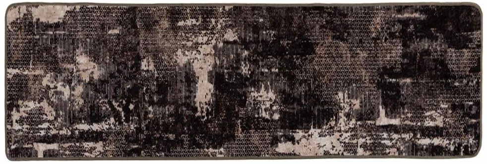 Kilimėlis MARSA Juoda 50 x 150 cm Poliesteris ir PVC