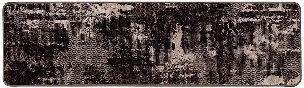 Kilimėlis MARSA Juoda 50 x 200 cm Poliesteris ir PVC