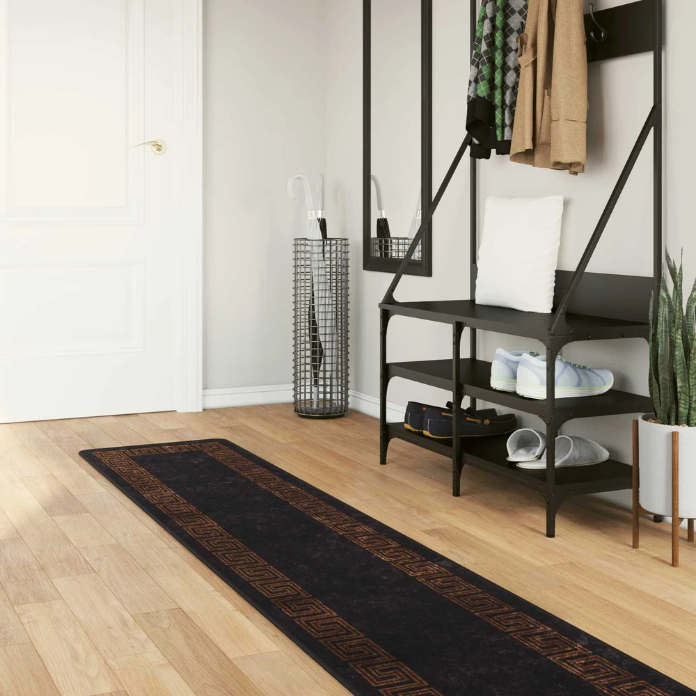 Kilimėlis MARSA Juoda 50 x 250 cm Poliesteris ir PVC