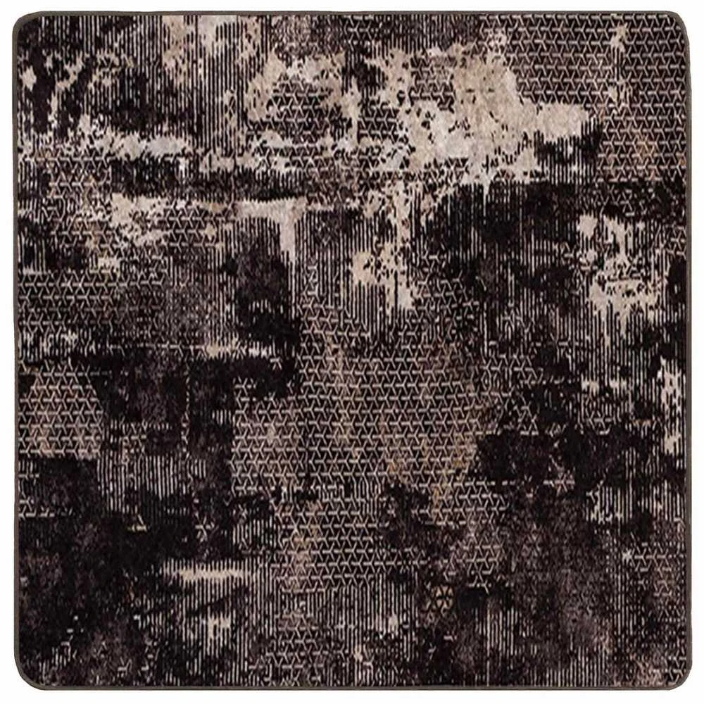 Kilimėlis MARSA Juoda 100 x 100 cm Poliesteris ir PVC