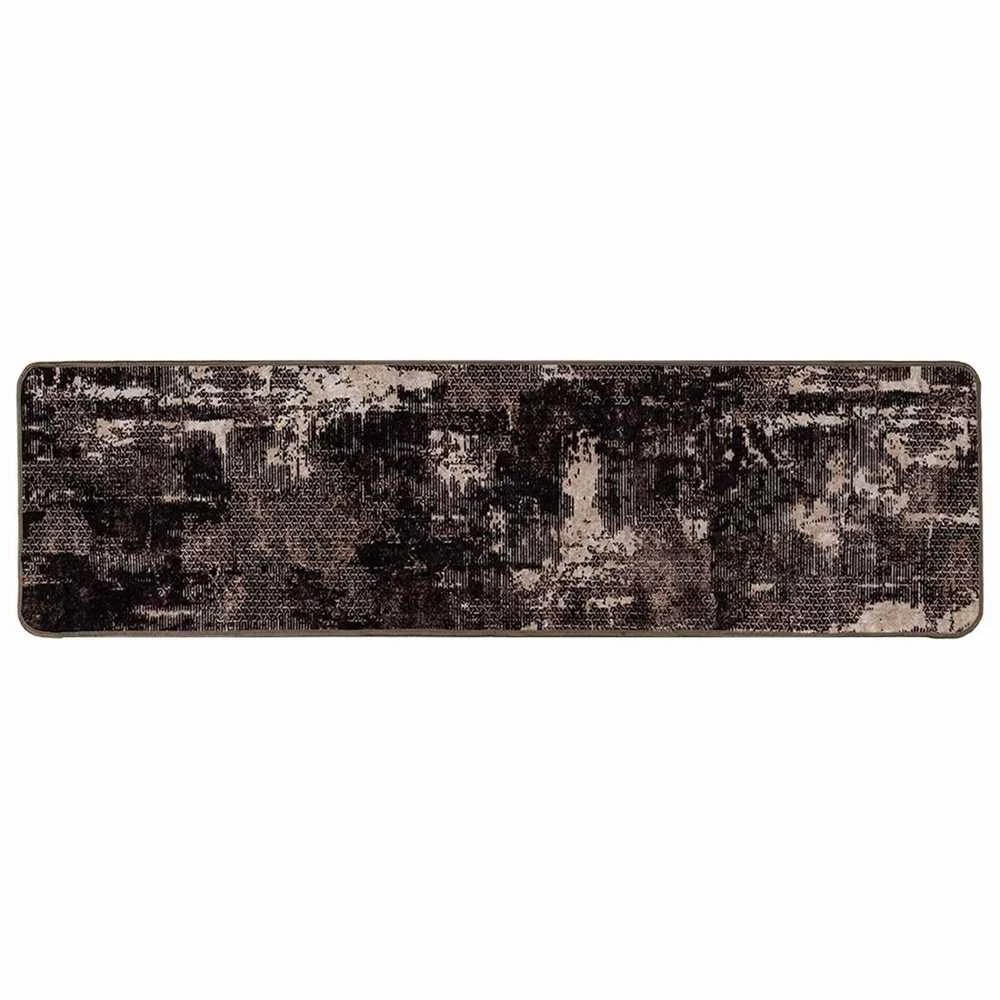 Kilimėlis MARSA Juoda 50 x 200 cm Poliesteris ir PVC