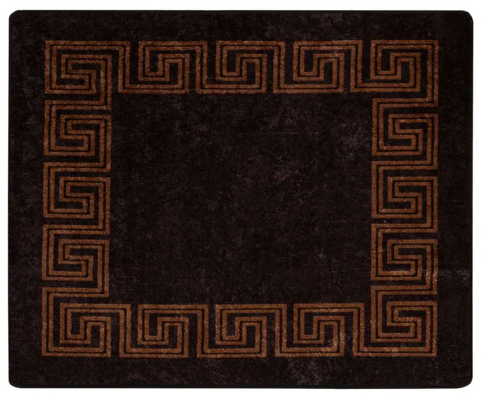 Kilimėlis MARSA Juoda 80 x 100 cm Poliesteris ir PVC