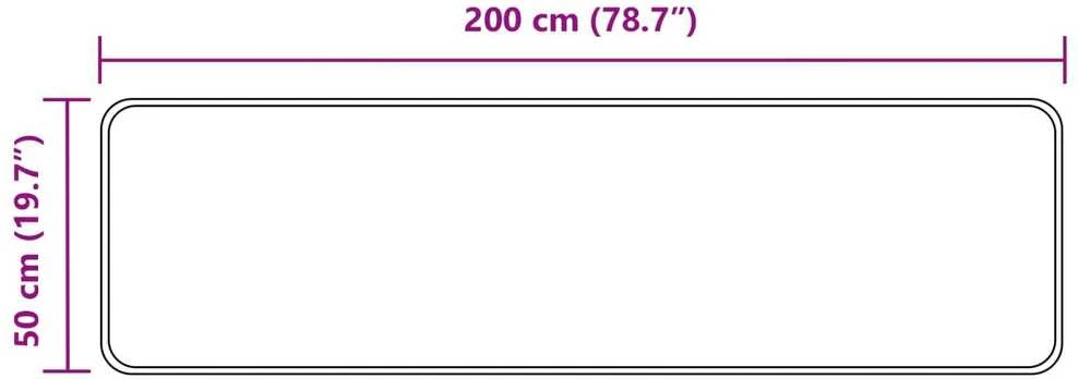 Kilimėlis MARSA Miško Žalia 50 x 200 cm Poliesteris ir PVC