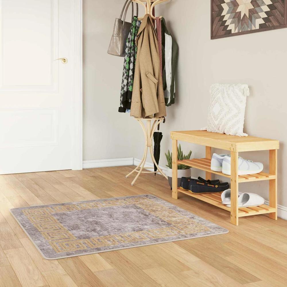 Kilimėlis MARSA Pilka 100 x 100 cm Poliesteris ir PVC