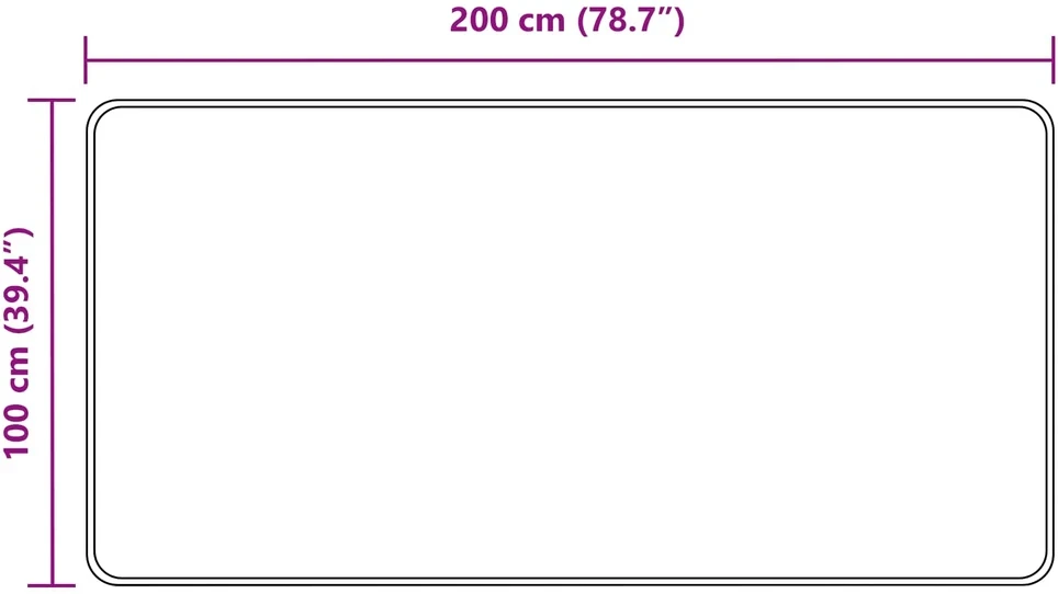 Kilimėlis MARSA Pilka 100 x 200 cm Poliesteris ir PVC