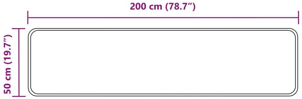 Kilimėlis MARSA Pilka 50 x 200 cm Poliesteris ir PVC