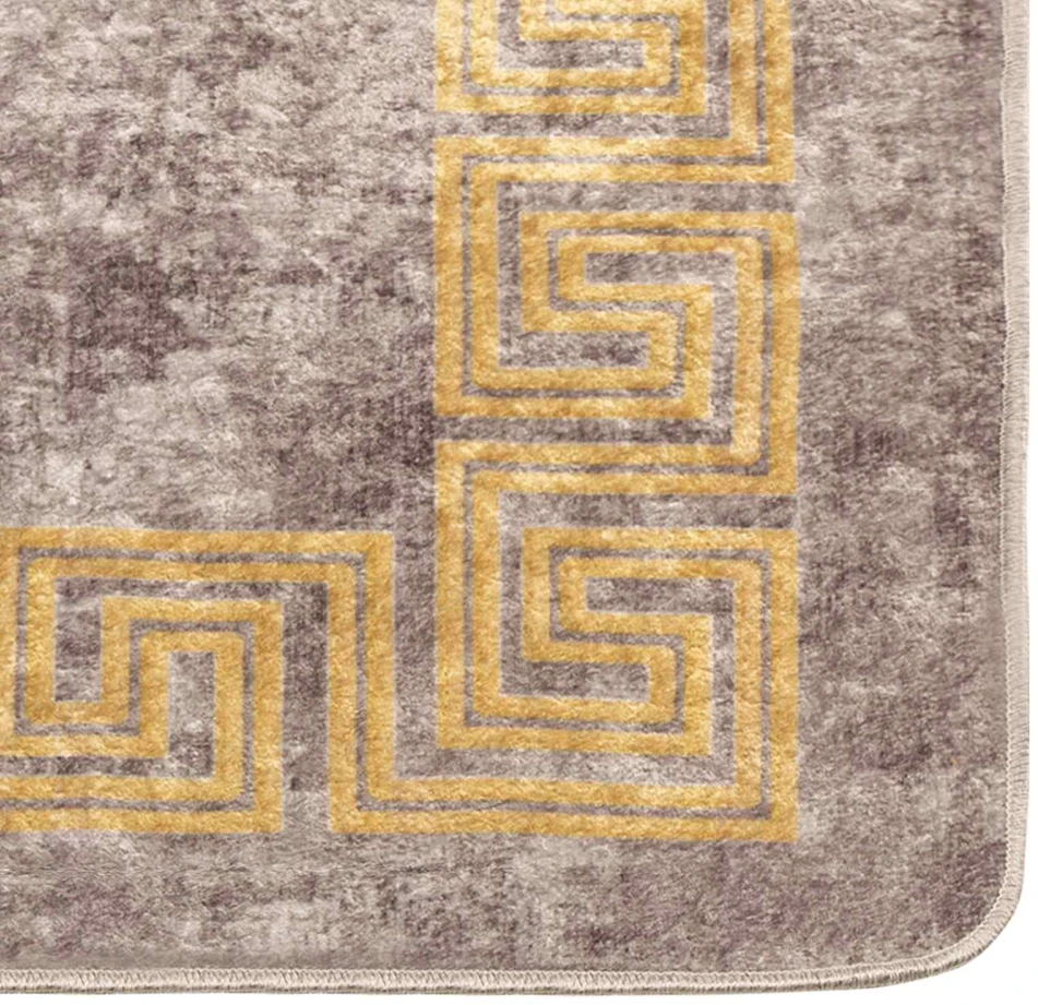 Kilimėlis MARSA Pilka 80 x 100 cm Poliesteris ir PVC