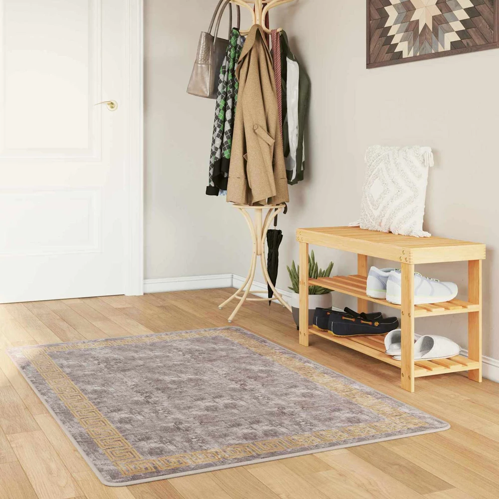 Kilimėlis MARSA Pilka 80 x 100 cm Poliesteris ir PVC