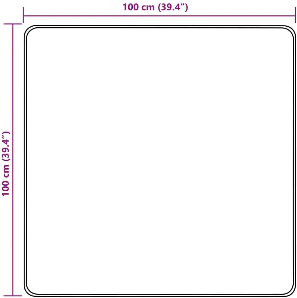 Kilimėlis MARSA Smėlio 100 x 100 cm Poliesteris ir PVC