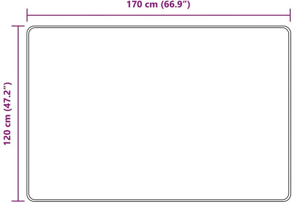 Kilimėlis MARSA Smėlio 120 x 170 cm Poliesteris ir PVC