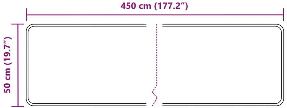 Kilimėlis MARSA Smėlio 50 x 450 cm Poliesteris ir PVC