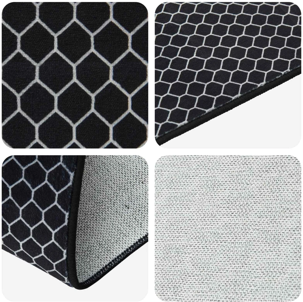 Kilimėlis ORIZ 1150 gsm Juodas tinklinis raštas