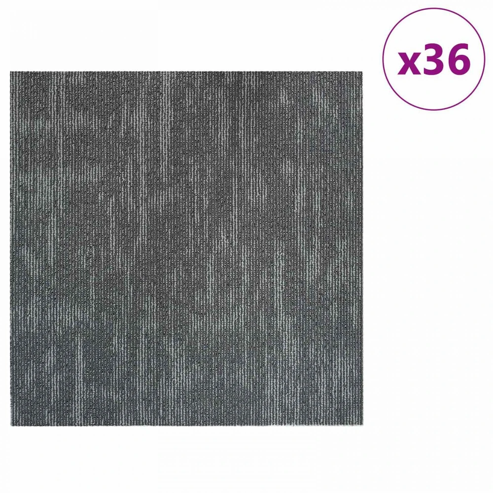 Kilimų plytelė Betono pilka 50 x 50 cm 36 vnt. PP ir Bitumas
