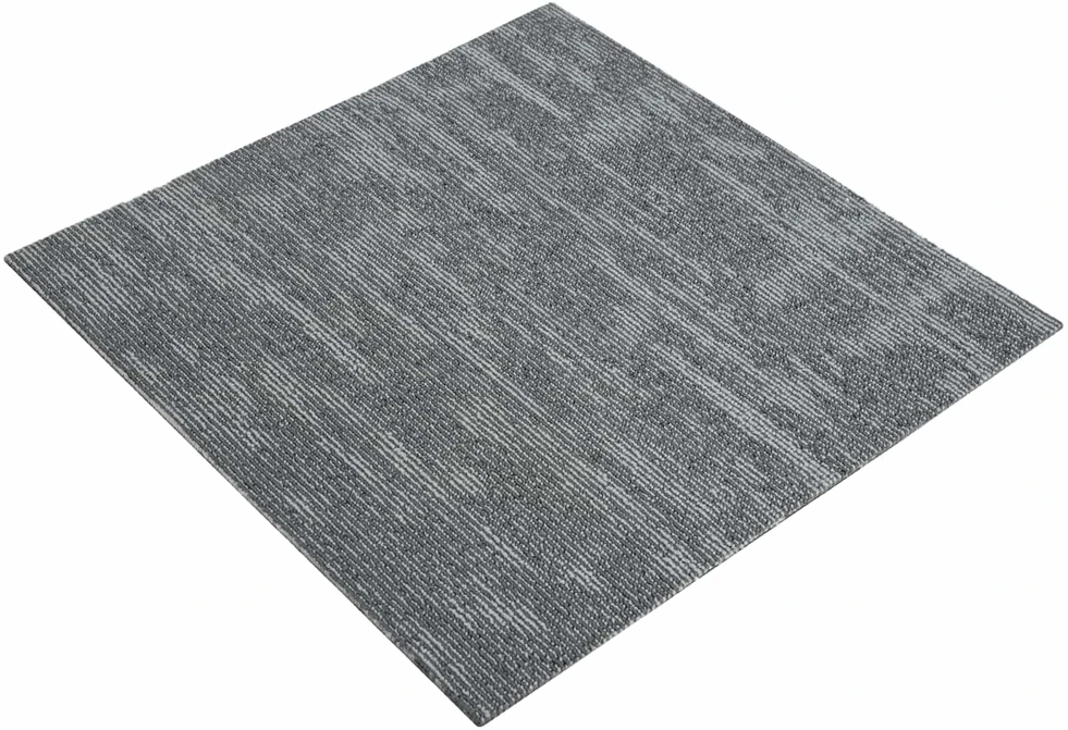 Kilimų plytelė Betono pilka 50 x 50 cm 4 vnt. PP ir Bitumas