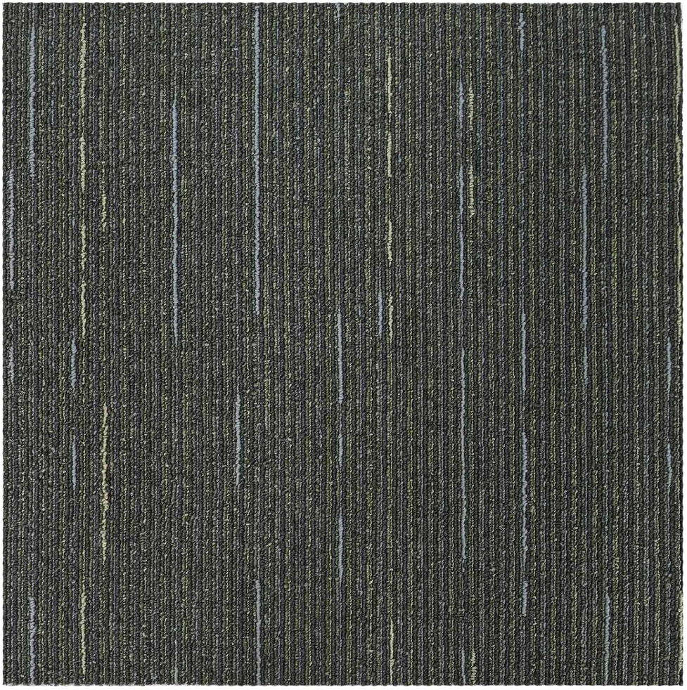 Kilimų plytelė Dryžuota šviesiai žalia 50 x 50 cm 36 vnt.