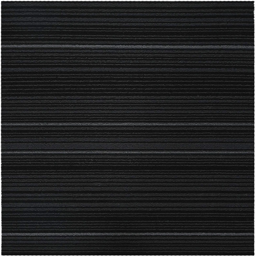 Kilimų plytelė Dryžuota tamsiai pilka 50 x 50 cm 36 vnt.