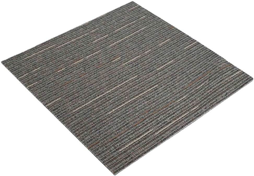 Kilimų plytelė Dryžuota Tamsiai Ruda 50 x 50 cm 20 vnt.